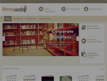 Tablet Screenshot of librarywala.com